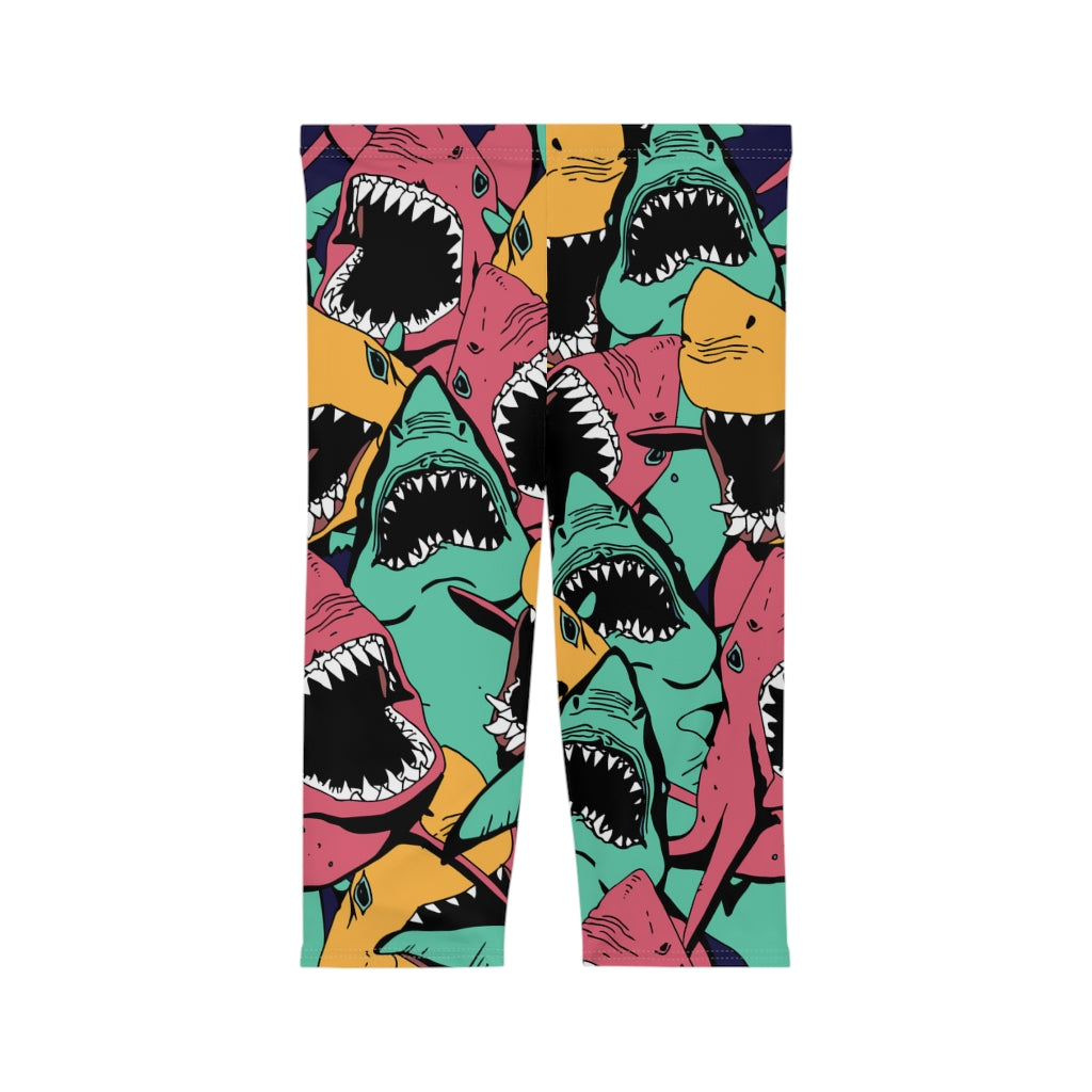 Shark Bite Capri Leggings